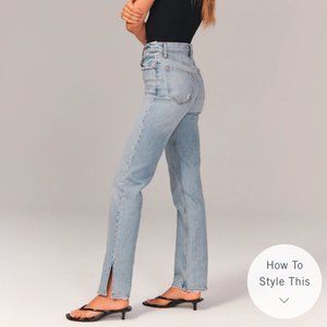 Abercrombie 90s Ultra High Rise Straight Jeans